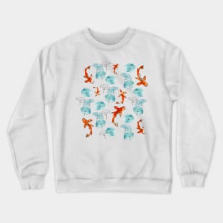 Waterlily koi Crewneck Sweatshirt